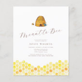 Bee Bridal Dusche Einladung (Vorderseite)