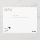 Bee Bridal Dusche Einladung Postkarte (Rückseite)