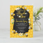 Bee Bridal Shower Einladung (Stehend Vorderseite)