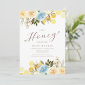 Bee Bridal Shower Einladung (Stehend Vorderseite)