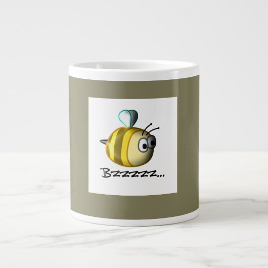 Bee Buzzing Jumbo Tasse (Vorderseite)