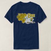 Bee Café aus der Zone belästigt und verblasst T-Shirt (Design vorne)