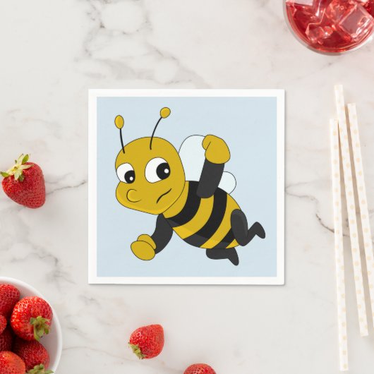 Bee cartoon napkins serviette (Beispiel)