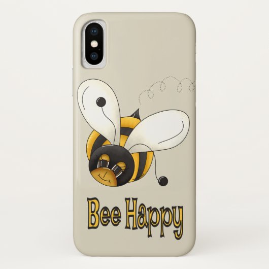 Bee Case-Mate Barely iPhone X Hülle (Rückseite)