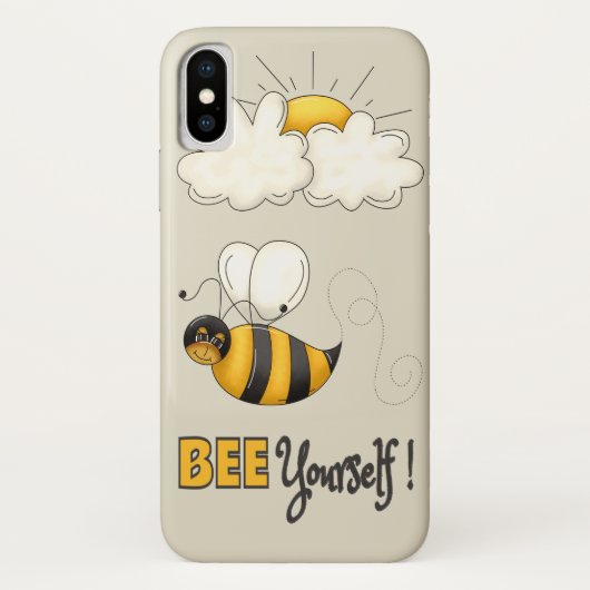 Bee Case-Mate Barely There iPhone X Case (Rückseite)