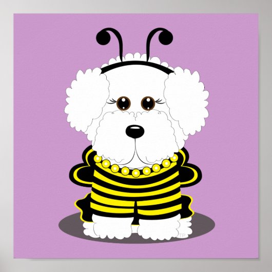 "BEE" chon Bichon Frise Halloween Poster (Vorne)
