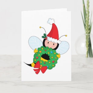 Bee Christmas Feiertagskarte