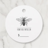 Bee Circle Logo-Preis Geschenkanhänger (Rückseite)