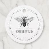 Bee Circle Logo-Preis Geschenkanhänger (Vorderseite)