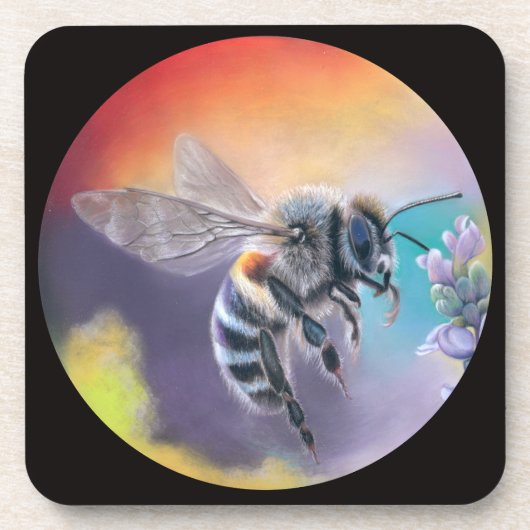 Bee Coaster set Getränkeuntersetzer (Vorderseite)