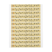 Bee Colony Tamper-proof Security Siegel Pale Gold