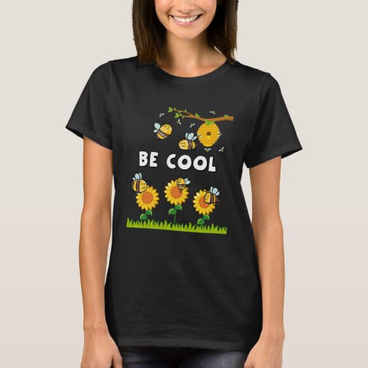 Bee Cool Pollination & Hive For Children & Toddle T-Shirt (Vorderseite)
