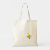 Bee Cool with Bee Hive Personalized Tote Bag Tragetasche (Rückseite)