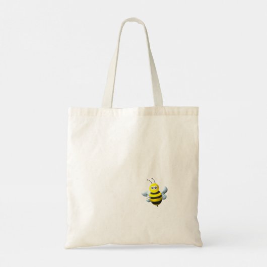 Bee Cool with Bee Hive Personalized Tote Bag Tragetasche (Rückseite)