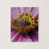 Bee Cosmo, Honey Bee und Cosmo Blume Puzzle (Vertikal)
