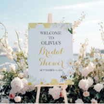 Bee Daisy Brautparty Begrüßungszeichen