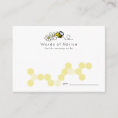 Bee Daisy White Baby Duschberatungskarten Begleitkarte (Vorderseite)