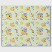 Bee Dance Floral Geschenkpapier (Flach)