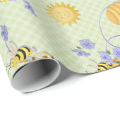 Bee Dance Floral Geschenkpapier (Rolleneckpunkt)