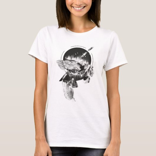 Bee Design Double Exposed T-Shirt (Vorderseite)