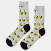 Bee Design Personalised Socken (Linkes Detail)