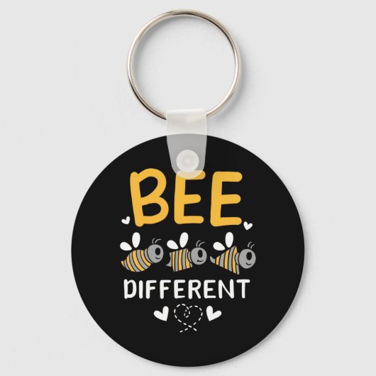 Bee Different Schlüsselanhänger (Vorderseite)