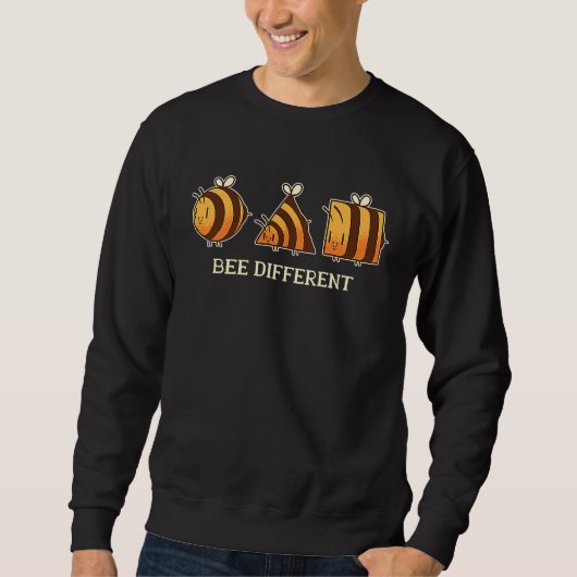 Bee different  unique retro Beekeeper and Bee Sweatshirt (Vorderseite)