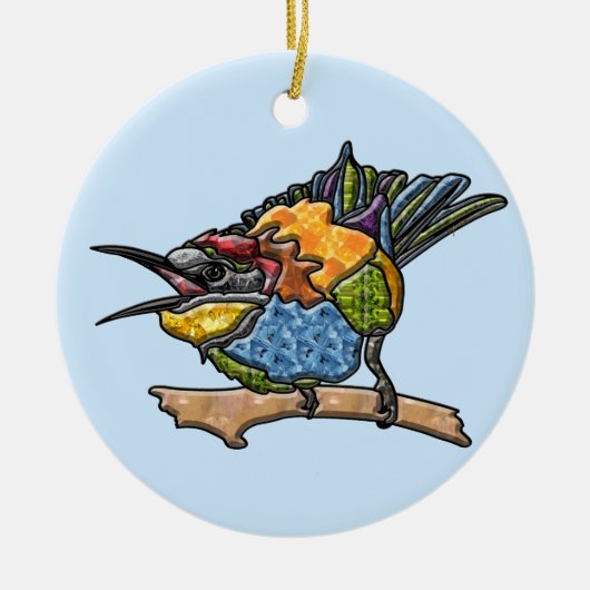 Bee Eater Bird Keramikornament (Vorne)
