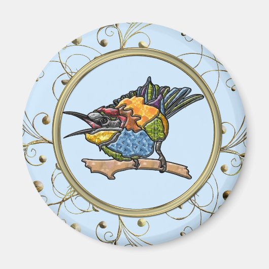 Bee Eater Bird Magnet (Vorne)