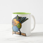 Bee Eater Bird Zweifarbige Tasse (VorderseiteRechts)