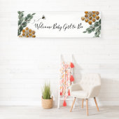 Bee Eucalyptus Baby Shower Banner (Insitu)