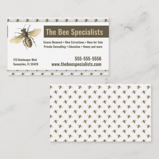 Bee Extractor Keeper-Visitenkarte Visitenkarte (Vorne/Hinten)