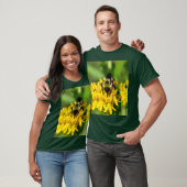 Bee Feasting on Butterfly Weed Wildflowers T-Shirt (Unisex)