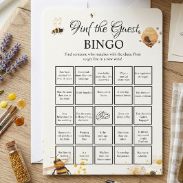 Bee Finde den Gast Junggesellinnen-Abschied-Bingo Einladung