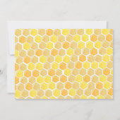 Bee First 1. Foto Geburtstagsparty Einladungen  (Rückseite)