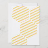 Bee First Birthday Invite First Biene Day Einladung (Rückseite)