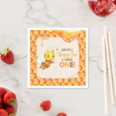Bee First Birthday Napkin Serviette (Beispiel)