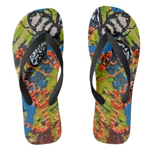 Bee Flip Flops Badesandalen (Fußbett)