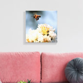 Bee Floral  Canvas Print Leinwanddruck (Insitu (Wohnzimmer))