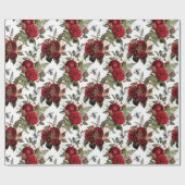 Bee Floral Elegant Geschenk Geschenkpapier (Flach)