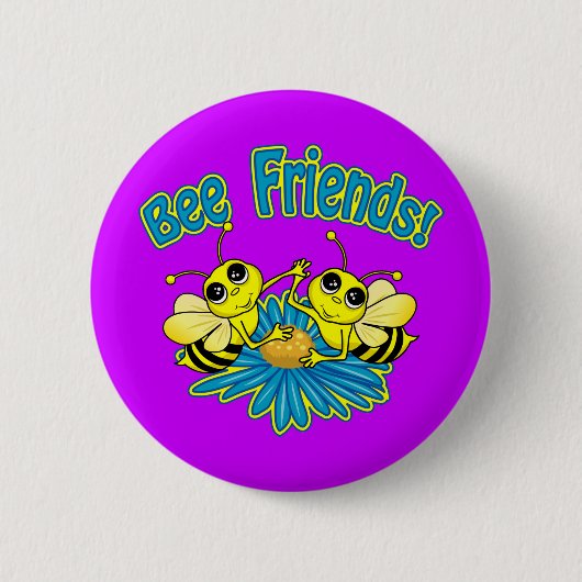 Bee Friends Button (Vorderseite)