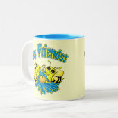 Bee Friends Zweifarbige Tasse (Vorderseite Links)