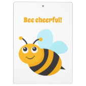 Bee fröhliche Zwischenablage Klemmbrett (Rückseite)