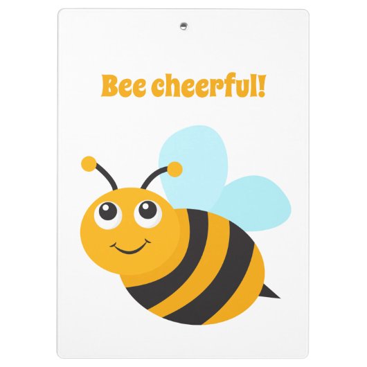 Bee fröhliche Zwischenablage Klemmbrett (Rückseite)