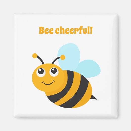 Bee fröhliches Magnet (Vorne)