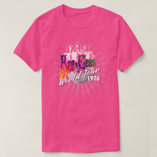 Bee Gees World Tour 1976 T-Shirt (Design vorne)
