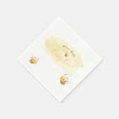 Bee Gender Reveal Napkins What Will Baby Bee Serviette (Ecke)