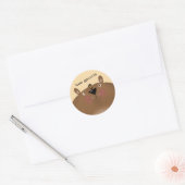 Bee Gentle Runder Aufkleber (Umschlag)