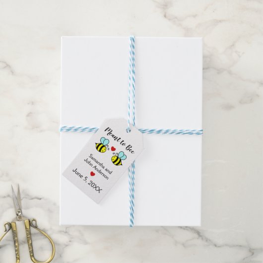 Bee - Geschenkmarke Geschenkanhänger (Mit Garn)