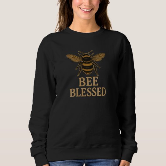 Bee Gesegnet - Christlich Sweatshirt (Vorderseite)